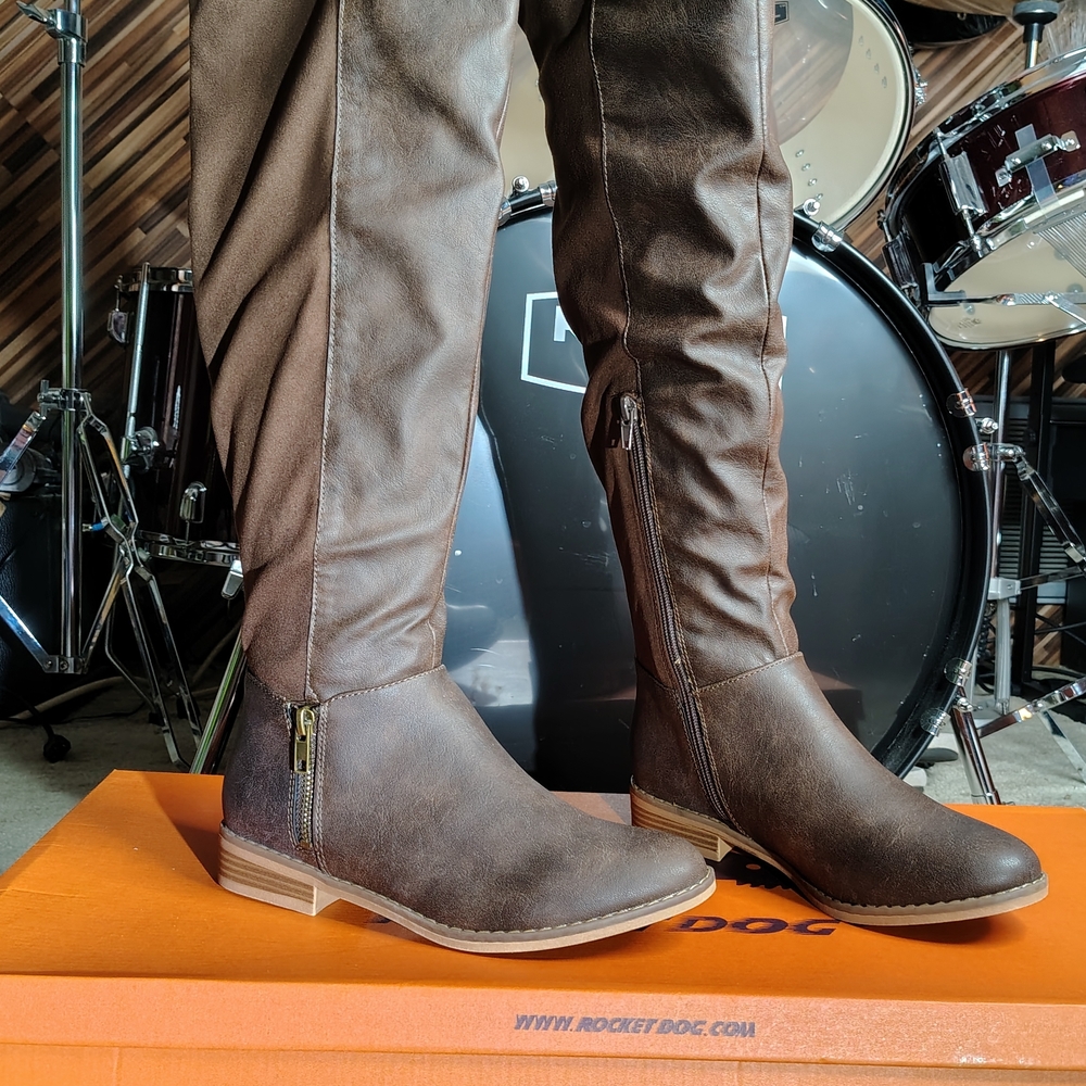 Rocket Dog Brown Over the Knee Boots